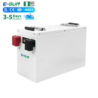 E-SUN 2.5kWh 5kwh 7.2kwh Baterai Penyimpanan Energi Rumah Tangga Berbahan Logam 12v 24v Paket Baterai LiFePO4 untuk Sistem Tenaga Surya Terpencil di Pedesaan