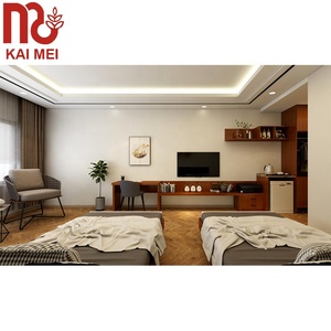 Hot Sale Black Room Hotel möbel 5 Sterne Massivholz Schlafzimmer Sets Paar Schlafzimmer Set - Product Image 3