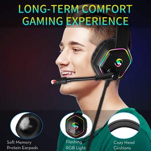 Tronsmart — <span class=keywords><strong>casque</strong></span> de Gaming avec fil LED RGB, écouteurs stéréo, son Surround <span class=keywords><strong>virtuel</strong></span>, avec micro, pour PC et <span class=keywords><strong>PS4</strong></span>, mise à niveau, 7.1 - Product Image 3