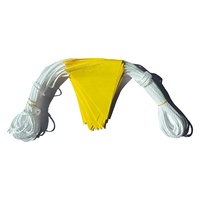 Drapeaux de sécurité de stationnement avec étiquettes réfléchissantes avertissement de propriété privée. Contrôle de la circulation et drapeaux de bannière solides drapeaux de Triangle de ficelle
