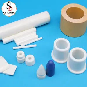 Alumina Ceramic Pipe Manufacturer Corrosion Resistance Insulating Al2O3 Alumina Ceramic Plunger Shaft Ceramic Rod Zirconia Ceramic Pipe