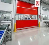 Puerta Rápida para Cuartos Limpios - Puerta Enrollable Rápida de PVC Hermética y Antipolvo para Uso Farmacéutico y de Laboratorio
