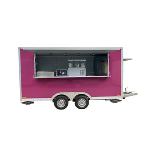 Tune <strong>Classic</strong> Design square Type Concession Mobile <strong>Food</strong> Cart Trailer <strong>Truck</strong> With Full Kitchen Equipments Fiberglass Trailers