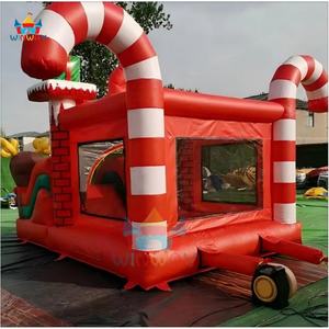 Château gonflable commercial de haute qualité sur le thème de Noël en PVC, bonhomme de neige, parc d'aventure en plein air pour enfants, fêtes, comprend - Product Image 5