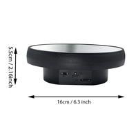 Plateau tournant électrique à 360 degrés de 16/25/32/40 cm, alimenté par batterie/USB, pour la photographie, le streaming en direct, la présentation de bijoux