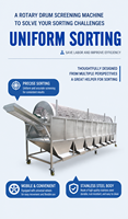 Fabrieksleverancier ISO/CE commerciële fruit- en groentesorteermachine voor fruitverwerkingsbedrijven, lange levensduur, model XC-serie