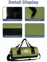 Sac de voyage étanche de grande capacité 40 litres, personnalisable avec logo, multifonctionnel et portable pour le camping