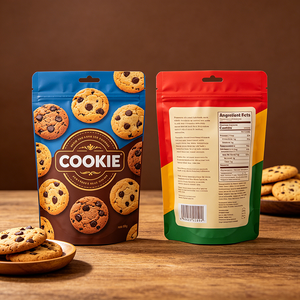 Bolsa de Embalaje para Galletas con Cierre Hermético Personalizada, Bolsa para Galletas con Cierre Vertical - Product Image 1