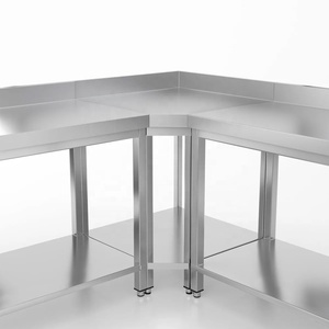 <span class=keywords><strong>Mesa</strong></span> de esquina cuadrada <span class=keywords><strong>multiusos</strong></span> de acero inoxidable, <span class=keywords><strong>mesa</strong></span> de trabajo de <span class=keywords><strong>cocina</strong></span>, <span class=keywords><strong>mesa</strong></span> de <span class=keywords><strong>cocina</strong></span> pequeña de esquina - Product Image 2