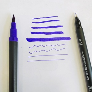 Bolígrafo de acuarela de doble punta seguro y no tóxico de 24/36 colores, punta fina, marcador de punta de cepillo suave, logotipo personalizado, embalaje, dibujo para niños - Product Image 4