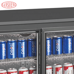 Mini Refrigerador Comercial de 330L, Portátil, Tres Puertas Corredizas, Descongelación Automática, para Hogar/Hotel, Plástico, Usado, Exhibición de Bebidas - Product Image 4
