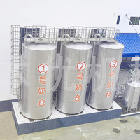 Serbatoio Isolato per Stoccaggio Latte, Disponibile in Versione Orizzontale e Verticale, per Raffreddamento e Altri Usi in Fabbriche di Alimenti e Bevande
