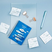 Kit de papelería para niños y niñas, suministros escolares con Cuaderno, notas adhesivas, Clips para bolígrafos