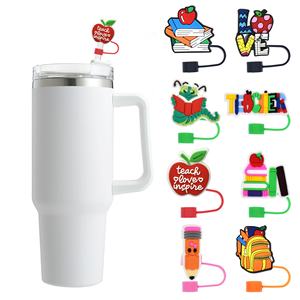 Tapón de Goma Suave Reutilizable de 10mm para Pajitas, Diseño Creativo y Lindo para Estudiantes, Cubierta Antipolvo para Accesorios de Bar, Tapa Decorativa para Pajitas y Vasos, Venta al por Mayor - Product Image 1