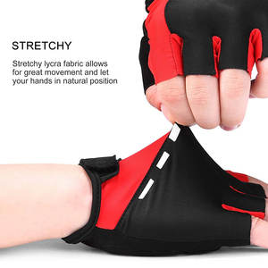 Wholesale Winter Half Finger Professional Cycling Gloves Adjustable Wrist <b>Strap</b> Breathable Custom Unisex Design High Quality - Product Image 4