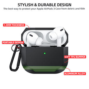 Funda de silicona de alta calidad <span class=keywords><strong>para</strong></span> <span class=keywords><strong>AirPods</strong></span> 1 <span class=keywords><strong>2</strong></span> 3 <span class=keywords><strong>Pro</strong></span> <span class=keywords><strong>2</strong></span> <span class=keywords><strong>Pro</strong></span> 3 Funda anticaída a prueba de golpes con llavero Protector de auriculares inalámbricos - Product Image 4