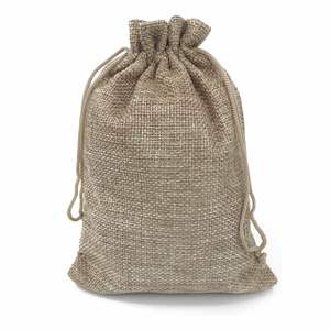 Sacs en toile de jute naturelle recyclables et petits avec cordon de serrage pour le stockage de grains de café, de thé et d'épices, cadeaux de mariage - Product Image 2