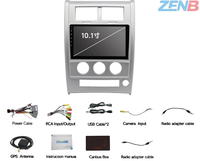 Lecteur MP5 Android Bluetooth 10 pouces tout-en-un pour Jeep Liberty 08-12, navigation automobile