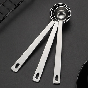 ช้อนตวงสแตนเลส 304 หลายขนาด เกรดอาหาร อุปกรณ์ทำขนม สำหรับกาแฟ นมผง - Product Image 4