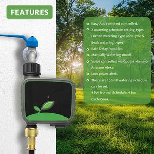 Meilleur vendeur, minuterie de robinet d'eau Tuya, système d'irrigation programmable Wifi, minuteries d'arrosage de jardin - Product Image 3