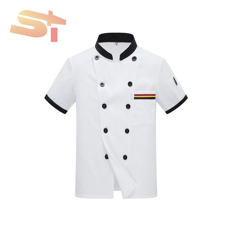 Bianco con colletto nero