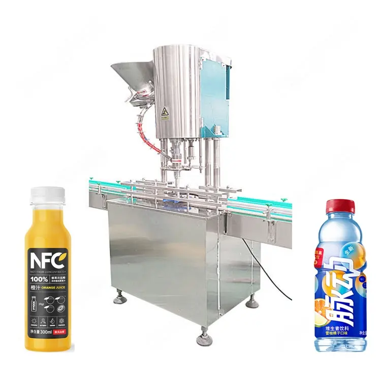 HYXG-10R Automatic Rotating Dis Single Head Beverage Drinks PET Bottle Capping Machine