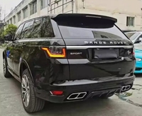 Runde Upgrade SVR Style Kit de carrosserie en fibre de carbone pour 14-21 Land Rover Range Rover Sport Pare-chocs avant Diffuseur arrière Jupes latérales