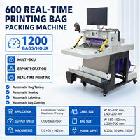 Machine d'emballage automatique de sacs de courrier, ensacheuse automatique de pochettes polyvalentes, étiqueteuse, scelleuse, moteur de qualité alimentaire, haute précision, faible niveau sonore E