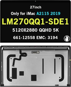 NUEVO Conjunto de Pantalla LCD para <span class=keywords><strong>iMac</strong></span> 27\" A2115 <span class=keywords><strong>2019</strong></span> LM270QQ1 (SD) (E1) Reemplazo de Pantalla LCD con Tiras Adhesivas - Product Image 1