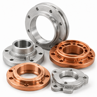 Pièces tournées CNC de précision sur mesure en acier inoxydable, aluminium, laiton, cuivre, anneaux à bride fendue, plaques de montage à trous de boulons, OEM ODM