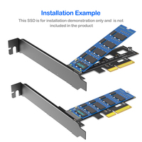 Carte adaptateur M.2 NVMe PCIe 3.0 4X pour SSD 2242/2260/2280, dissipateur thermique en aluminium, carte d'extension pour PC de bureau 10 Gbps, en stock