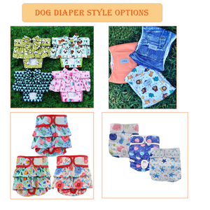 Couche-culotte réutilisable pour chien et chat, impression de motif personnalisé à absorption rapide, lavable en Machine, imperméable, rembourrée, pour femme et animal de compagnie - Product Image 2