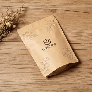 Custom Design Moisture Proof Kraft Paper <b>Bag</b> Plastic Stand up Zipper for Nuts and Snacks Powder Packaging - Product Image 5