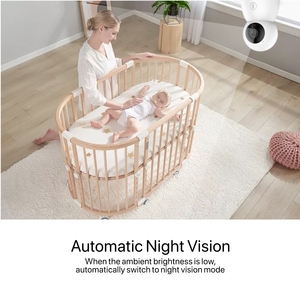 Màn hình LCD 5 inch, phát hiện khóc Tuya, camera không dây 1080P, đàm thoại hai chiều, nhạc ru, camera WiFi, máy theo dõi trẻ em với ứng dụng Tuya - Product Image 6