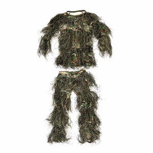 ชุดพรางตัวแบบ Ghillie สำหรับเด็ก/ผู้ใหญ่ ยี่ห้อ Shero Goz รุ่น COD <span class=keywords><strong>MW2</strong></span> 3D Leafy Bow ผ้าป่านโพลีเอสเตอร์ ระบายอากาศได้ดี น้ำหนักเบา เหมาะสำหรับการล่าสัตว์และการใช้งานทั่วไป - Product Image 4