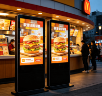 Écran tactile vertical LCD de haute qualité, support d'affichage publicitaire LED, machine publicitaire Full HD à vendre