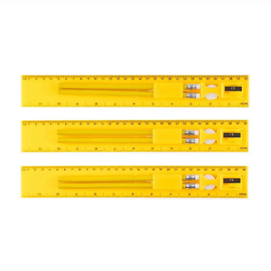 Biểu Tượng Tùy Chỉnh 30Cm Cai Trị Tẩy Văn Phòng Phẩm Thiết Lập Với Bút Chì Mài - Product Image 3