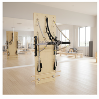 Unité murale de Pilates en bois portable et réglable, multifonctionnelle, pour studio de Pilates et bien-être
