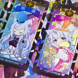 High Quality Custom Printing Trading Cards Waterproof Anime Holographic Gold Foil Wholesale Trading Card Game Packaging