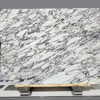 Dalle de marbre Calacatta Viola naturel poli pour salle de bain de luxe, mur de douche, carrelage antidérapant et projets d'aménagement intérieur d'hôtels et de villas