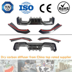 2021 + शुष्क कार्बन फाइबर के लिए रियर डिफ्यूज़र G80 m3 g82 g83 m4 रियर बम्पर डिफ्यूज़र - Product Image 2