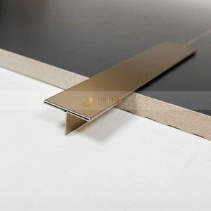 Perfil Decorativo en T de Acero Inoxidable EX586 para Decoración de Bordes de Paredes y Pisos Interiores, Proyecto de Ingeniería - Product Image 6