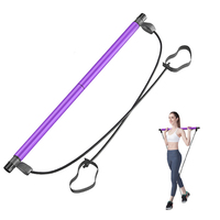 Kit de barre de Pilates chaud, bande de résistance, bâton d'exercice, bâton de yoga Pilates