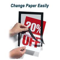Vente en gros de porte-affiche magnétique A3 Cadre de document magnétique pour l'affichage de documents à bas prix recyclable