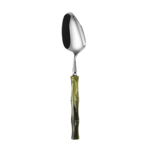 304 Stainless Steel Western Dinnerware Set Bamboo Handle Steak Knife Fork Spoon <b>Dessert</b> Soup Party Use Durable - Product Image 4