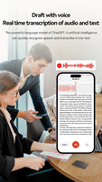 Grabadora de Voz Plaud AI con Control por App, Transcripción y Resumen Potenciada por ChatGPT, Soporta 107 Idiomas