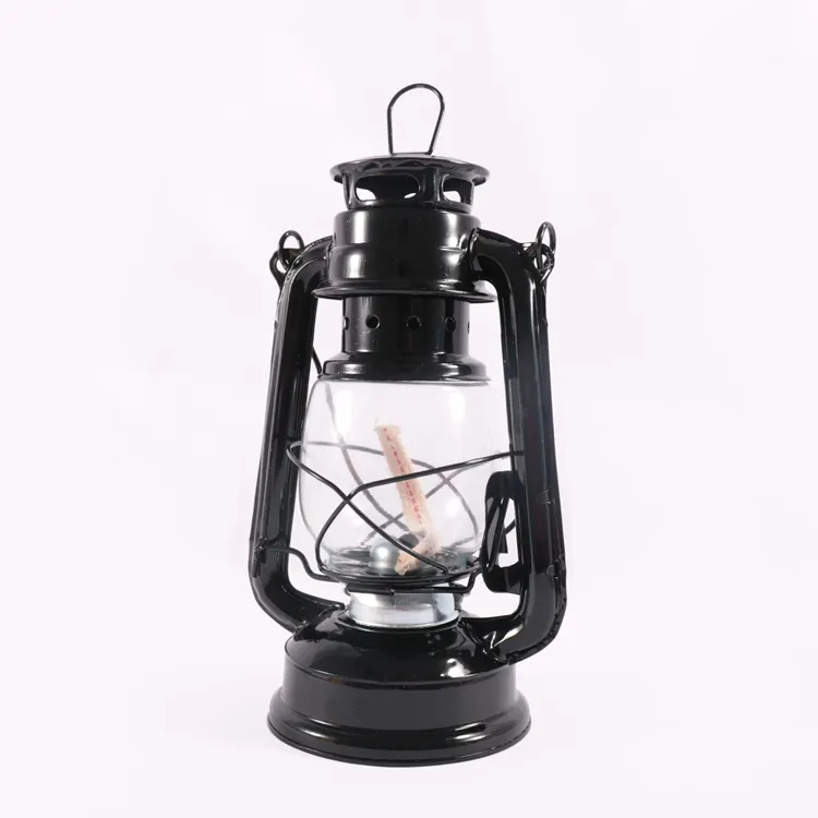 Amazon vendita calda olio della lampada tonalità di vetro olio lanterna piccolo tavolo di metallo classico antico lampada a cherosene