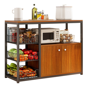 Estante de almacenamiento de <span class=keywords><strong>cocina</strong></span> multicapa con armario para ollas, estante para frutas y verduras, <span class=keywords><strong>tienda</strong></span> de <span class=keywords><strong>cocina</strong></span> para el hogar para especias y alimentos - Product Image 6
