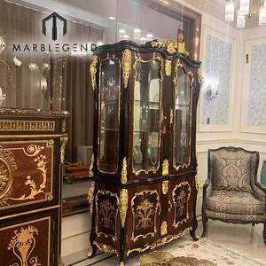 Meuble de salle à manger de luxe pour villa, vitrine à vin classique, armoire de rangement royale, vitrine à vin - Product Image 1