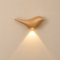 Lampe murale LED en forme d'oiseau, rechargeable, avec capteur PIR, veilleuse à induction sans fil, d'intensité variable, pour situations d'urgence